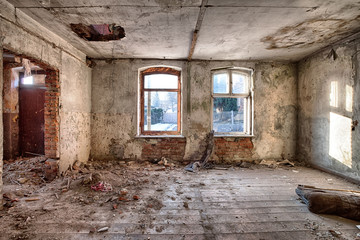 Old, abandoned and forgotten building