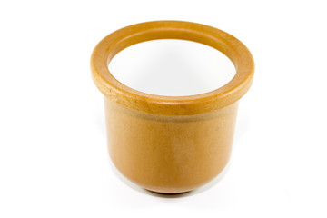 Mörser  auf weißem Hintergrund