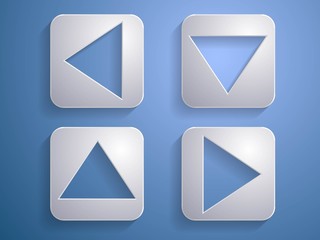 set Vector icon of arrows illustration