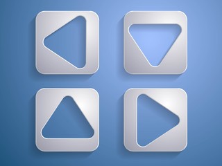 set Vector icon of arrows illustration