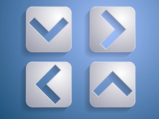 set Vector icon of arrows illustration