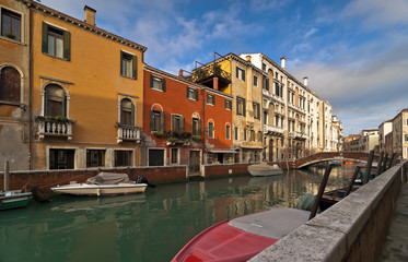 Fototapeta na wymiar Venetian colors of Dorsoduro