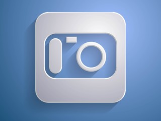 3d Vector illustration of a camera icon
