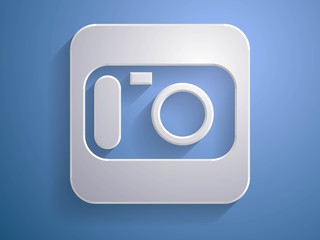 3d Vector illustration of a camera icon