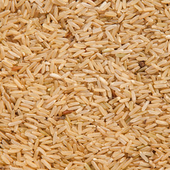 Brown rice background.