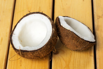 Fototapeta na wymiar Fresh coconuts