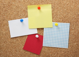 Sticky Notes and Paper Reminders with Copy Space