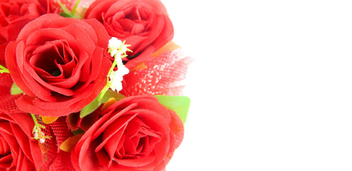 Bouquet of red rose isolated.