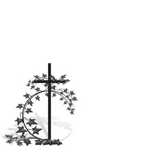 Efeuranke mit Kreuz_1022