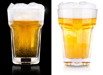 wet fresh beer