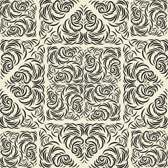 seamless wallpaper.arabesque pattern.floral background