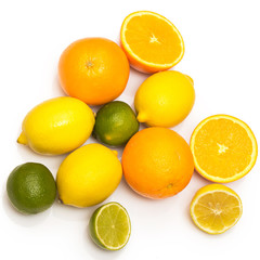 Different citrus fruits