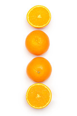 Fresh orange fruits