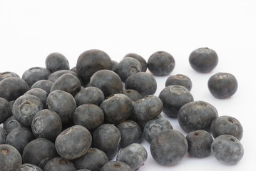 Bilberry fruit on a white background