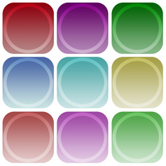 Apps color circle smoth icon set