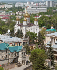 Cathedral of the urban buildings. Pyatigorsk.