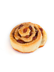 Swirl bun with raisins and brown sugar