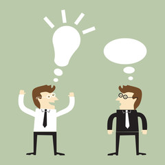 Think different, vector illustration