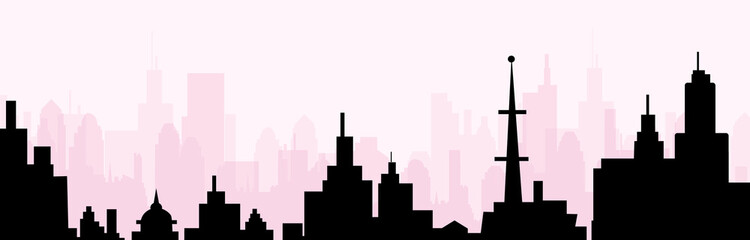 Cityscape skyline at Morning-vector