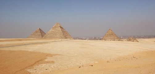 Fototapeta na wymiar The Pyramids of Giza, Cairo, Egypt.