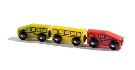 Wooden toy train