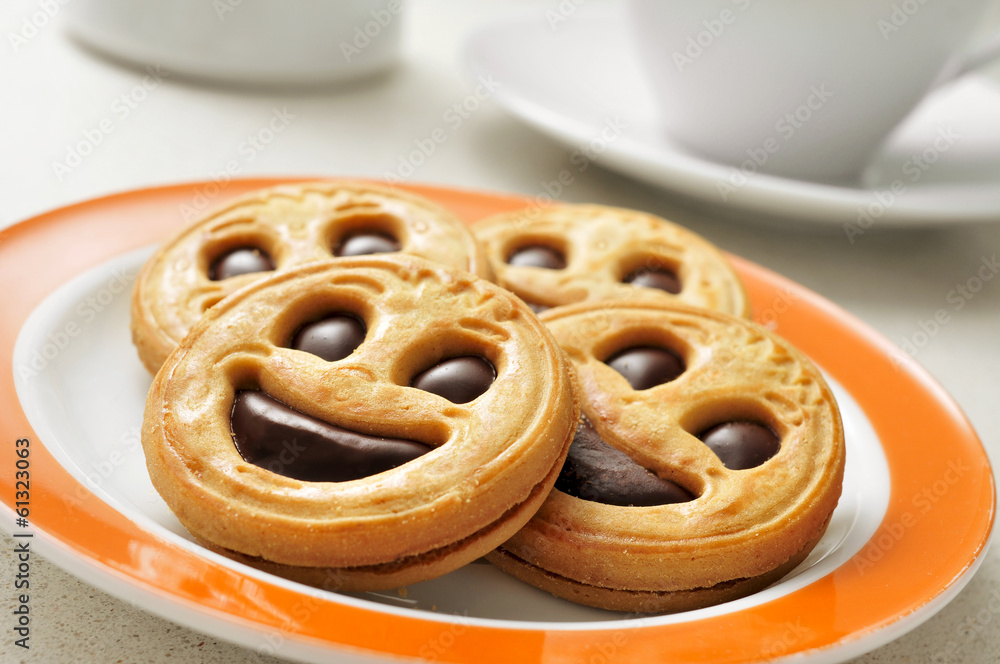 Canvas Prints smiley biscuits