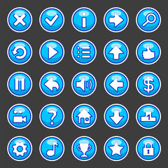 Aqua game buttons