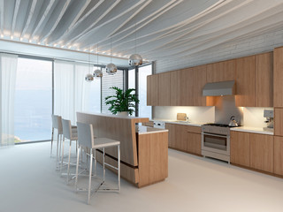 3d Kitchen / Dining Room Interior