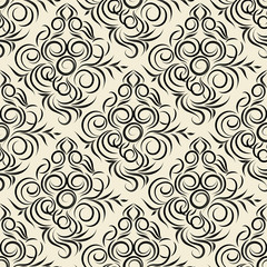 seamless wallpaper.arabesque pattern.floral background