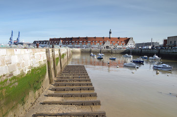 à marée basse