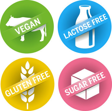 Four Icons Gluten, Sugar, Lactose Free + Vegan