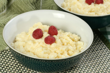 home made rice pudding