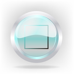 3d stop cristal icon