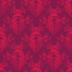 Vintage Pattern With Abstract Shapes