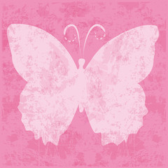 Obraz na płótnie Canvas Hintergrund,Muster, Schmetterling,Vector,grunge,rosa