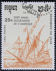 francobollo Cambogia