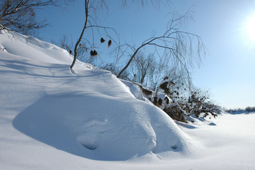 Snow-covered tundra