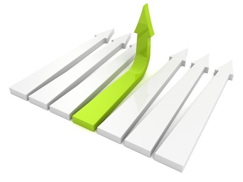 green growing up arrow leader of neam group