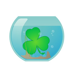 Fishbowl  with clover icon