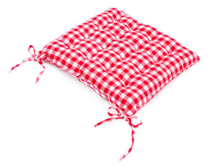 Square pillow isolated on white