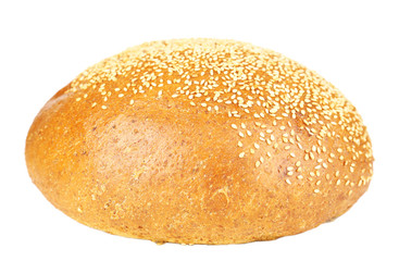 Loaf of bread isolated on white