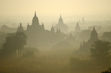 Temples of Bagan in early morning. Myanmar (Burma). - 61334861