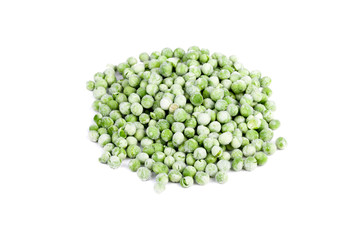 Frozen Peas On White