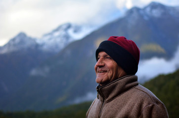 Man hiking