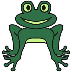 Funny Comic Frog