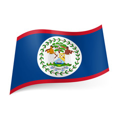 Obraz premium State flag of Belize