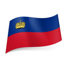 State flag of Liechtenstein