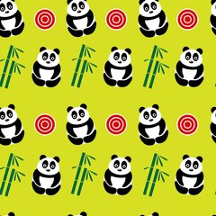 green panda background