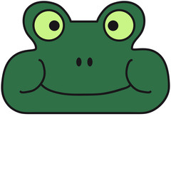 Comic Frog Face