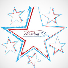 Presidents day background united states stars colorful illustrat